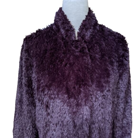 Kenneth Cole Shaggy Faux Fur Coat XS - Picture 4 of 13